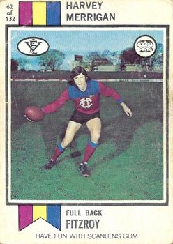 1974 Scanlens VFL #62 Harvey Merrigan Front